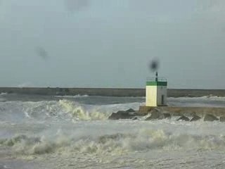 Tempête La Barre Anglet 9 décembre 2007