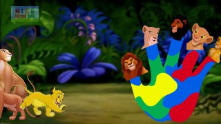 LION SIMBA Animal Finger Family | Finger Family Song | 2D Animation Nursery Rhymes & Songs