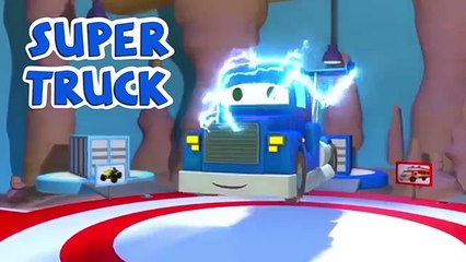 The Concrete Mixer Truck with Super Truck, Tom The Tow Truck and Troy The Train in Car Cit