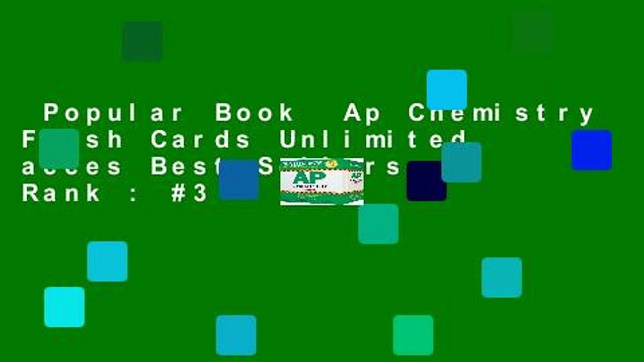 Popular Book Ap Chemistry Flash Cards Unlimited acces Best Sellers Rank