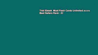 Trial Ebook  Mcat Flash Cards Unlimited acces Best Sellers Rank : #2