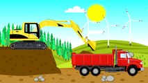Excavator and Truck | Construction Vehicles For Children | Bajki Maszyny Budowlane dla Dzi