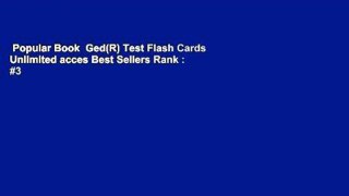 Popular Book  Ged(R) Test Flash Cards Unlimited acces Best Sellers Rank : #3