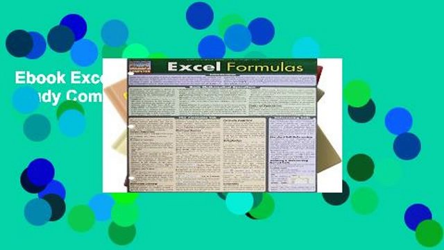 Ebook Excel Formulas (Quick Study Computer) Full