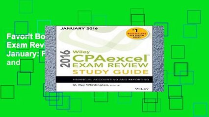 Favorit Book  Wiley CPAexcel Exam Review 2016 Study Guide January: Financial Accounting and