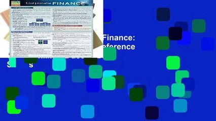 Favorit Book  Corporate Finance: Quickstudy Laminated Reference Guide Unlimited acces Best Sellers