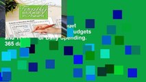 Best E-book Family Budget Planner: Create Monthly Budgets and Track your Daily Spending. 365 days!