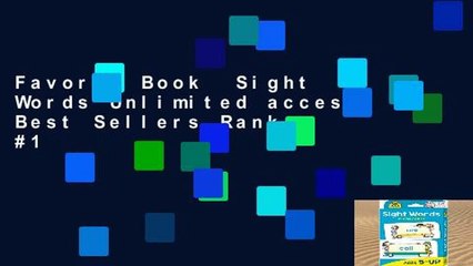 Favorit Book  Sight Words Unlimited acces Best Sellers Rank : #1