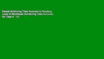 Ebook Achieving Tabe Success in Reading, Level D Workbook (Achieving Tabe Success for Tabe 9   10)