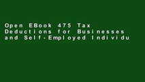 Open EBook 475 Tax Deductions for Businesses and Self-Employed Individuals: An A-to-Z Guide to