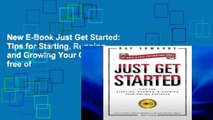 New E-Book Just Get Started: Tips for Starting, Running, and Growing Your Online Business free of