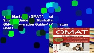 View Manhattan GMAT Verbal Strategy Guide Set (Manhattan GMAT Preparation Guides) (Manhattan GMAT