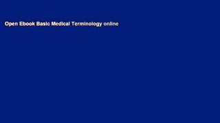 Open Ebook Basic Medical Terminology online