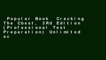 Popular Book  Cracking The Cbest, 3Rd Edition (Professional Test Preparation) Unlimited acces