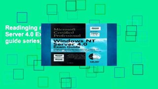 Readinging new Windows NT Server 4.0 Exam Guide (Exam guide series) P-DF Reading