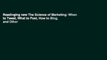 Readinging new The Science of Marketing: When to Tweet, What to Post, How to Blog, and Other