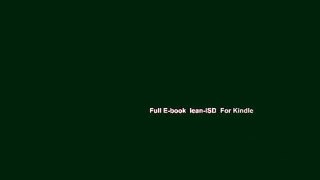 Full E-book  lean-ISD  For Kindle