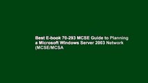 Best E-book 70-293 MCSE Guide to Planning a Microsoft Windows Server 2003 Network (MCSE/MCSA