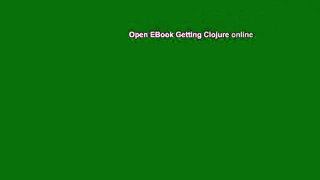 Open EBook Getting Clojure online