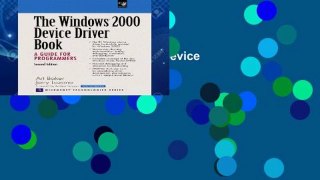 Ebook The Windows 2000 Device Driver Book Full