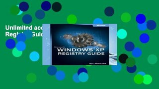 Unlimited acces Windows XP Registry Guide (BPG-Other) Book