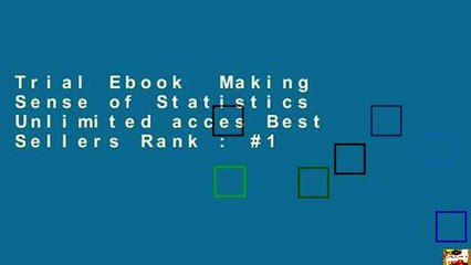 Trial Ebook  Making Sense of Statistics Unlimited acces Best Sellers Rank : #1