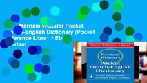 View Merriam Webster Pocket French-English Dictionary (Pocket Reference Library) Ebook Merriam