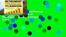 Favorit Book  Retirement Financial Planning: The 15 Rules Of Retirement Planning Unlimited acces