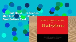 Popular Book  The Richest Man in Babylon Unlimited acces Best Sellers Rank : #5