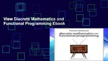 View Discrete Mathematics and Functional Programming Ebook