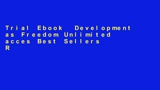 Trial Ebook  Development as Freedom Unlimited acces Best Sellers Rank : #5