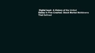 Digital book  A History of the United States in Five Crashes: Stock Market Meltdowns That Defined