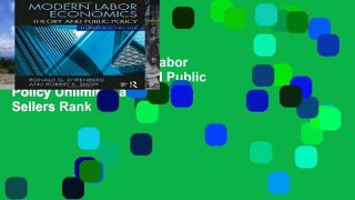 Digital book  Modern Labor Economics: Theory and Public Policy Unlimited acces Best Sellers Rank