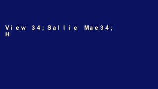 View 34;Sallie Mae34; How to Pay for College: A Practical Guide for Families (Sallie Mae How to