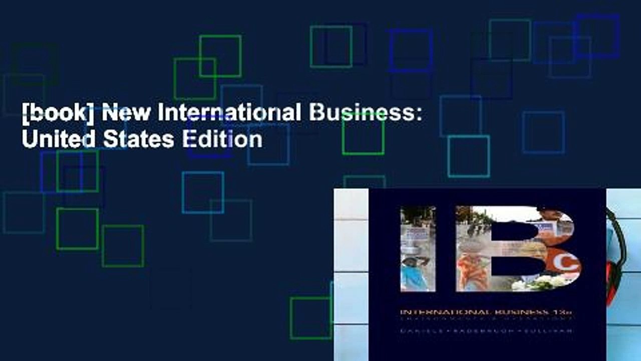 [book] New International Business: United States Edition