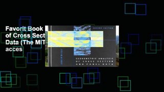 Favorit Book  Econometric Analysis of Cross Section and Panel Data (The MIT Press) Unlimited acces