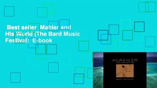 Best seller  Mahler and His World (The Bard Music Festival)  E-book