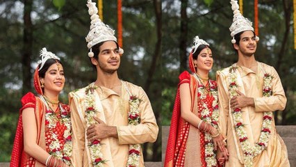 Jhanvi Kapoor और Ishaan Khatter का बंगाली Bridal लुक हुआ वायरल | Boldsky