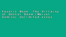 Favorit Book  The Villainy of Doctor Doom (Marvel Comics) Unlimited acces Best Sellers Rank : #1