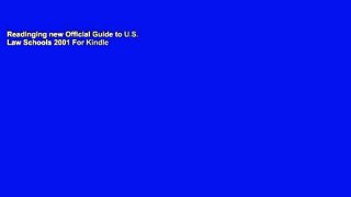 Readinging new Official Guide to U.S. Law Schools 2001 For Kindle