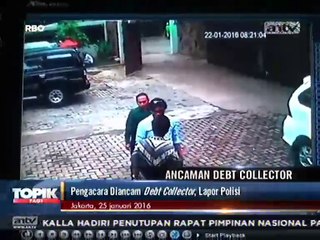 Aksi Debt Collector Mengancam Korban Terekam Kamera