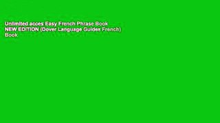 Unlimited acces Easy French Phrase Book NEW EDITION (Dover Language Guides French) Book