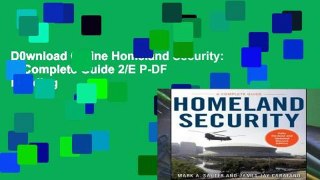 D0wnload Online Homeland Security: A Complete Guide 2/E P-DF Reading