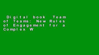 Digital book  Team of Teams: New Rules of Engagement for a Complex World Unlimited acces Best