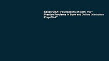Ebook GMAT Foundations of Math: 900  Practice Problems in Book and Online (Manhattan Prep GMAT