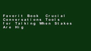 Favorit Book  Crucial Conversations Tools for Talking When Stakes Are High, Second Edition