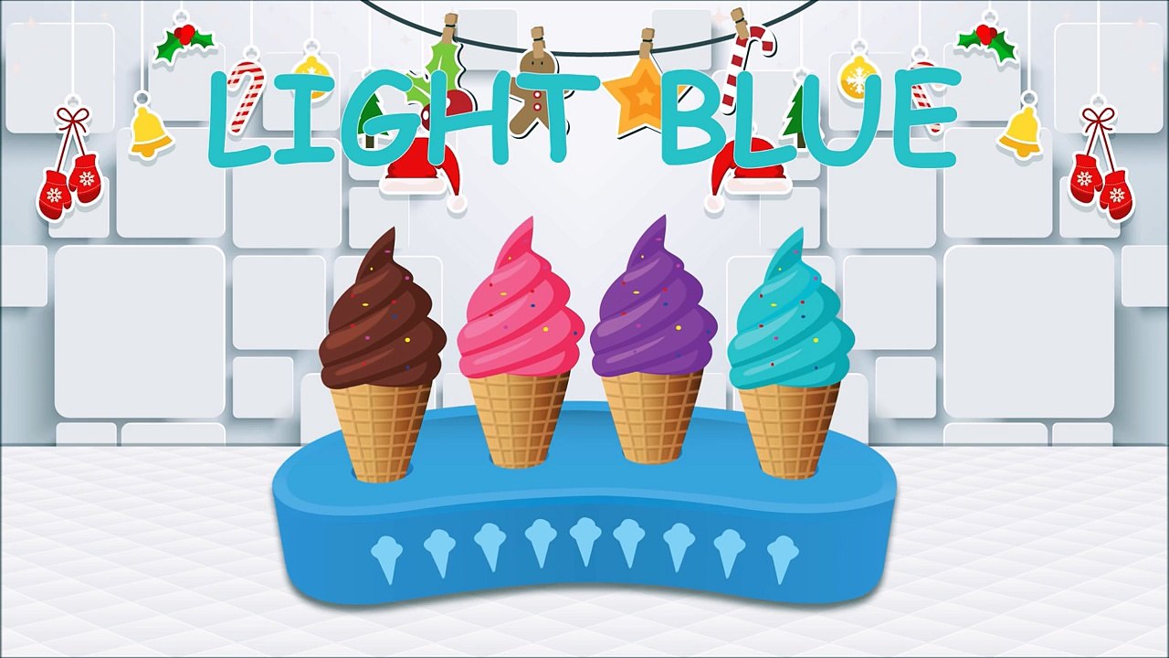 Learn Colors with 3D Soft Ice Cream for Children Colours for Kids to Learn