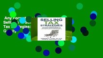 Any Format For Kindle  Selling Tax Strategies: Selling Tax Strategies: The Financial Gravity