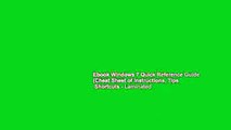 Ebook Windows 7 Quick Reference Guide (Cheat Sheet of Instructions, Tips   Shortcuts - Laminated