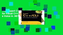 Trial Expert C  /CLI: .NET for Visual C   Programmers (Expert s Voice in .NET) Ebook